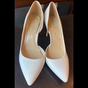 White Jessica Simpson Pumps